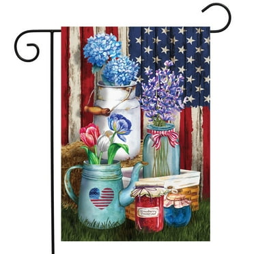 Briarwood Lane American Picnic Rustic Garden Flag
