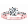 thumbnail image 3 of Star K � Round 7mm Genuine White Topaz Channel Set Engagement Promise Ring, 3 of 9