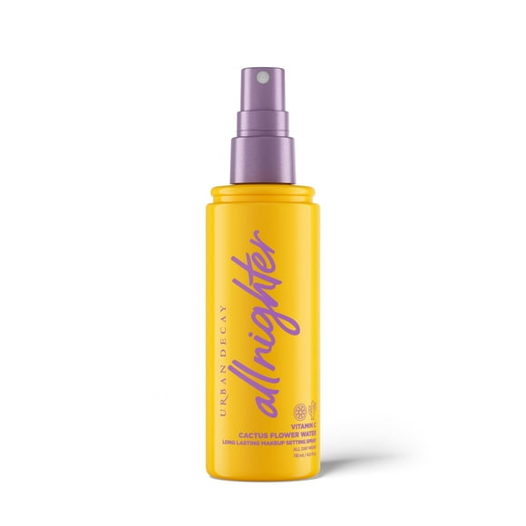 Urban Decay All Nighter Vitamin C Hydrating Makeup Setting Spray for Face (Full Size), Transfer-Resistant, Waterproof, 16 HR Wear, Vitamin C & Cactus Flower Water, Illum