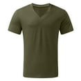 thumbnail image 4 of BOBOGOJP Shirts T - Graphiques pour Hommes Manches Courtes Col Rond Doux Ajustés (Vert Armée,G), 4 of 5