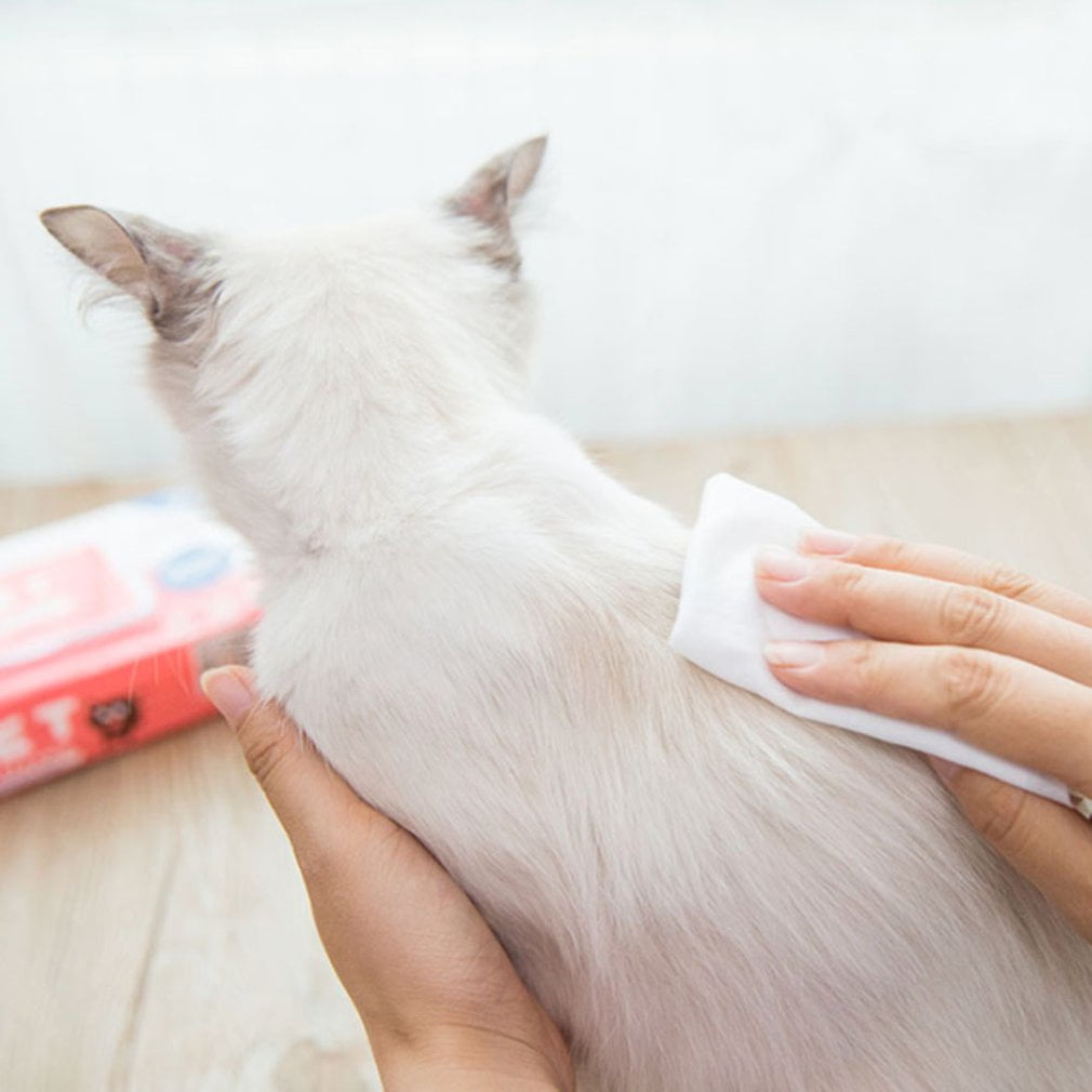 70 PCS Pet Special Soft Cleaning Wet Wipes Cat Dog Wipes Cleaning Pet