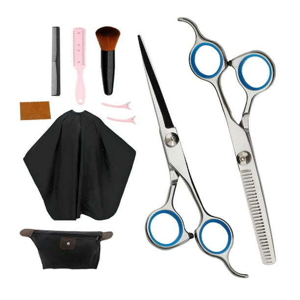 Tijeras de Peluquería Pro de 6 , Capas de cabellero, de Tijeras de Salón, Kit de Herramientas , Azul