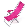 thumbnail image 3 of 1 Uds. Silla de playa plegable en miniatura, salón rosa intenso, silla de escritorio encantadora, muebles, accesorios para muñecas, juguete para jugar en casa de muñecas, 3 of 9