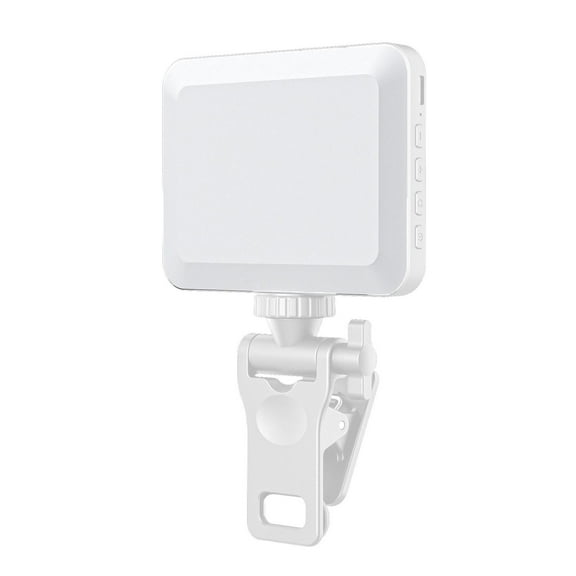 Ckraxd LED Phone Light Clip, Rechargeable Video Conference Lighting, 3 Adjustable Color Modes, Ideal for Selfies, Makeup, and Live Streaming