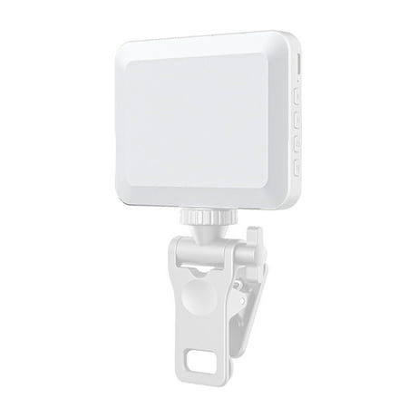 ZZkhGo Rechargeable LED Phone Ring Light Clip-On for Selfies Adjustable 3 Modes Light with USB Charging for Video Calls