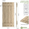 thumbnail image 2 of Ekena Millwork 22"W x 70"H Rustic Four Board Joined Board-n-Batten Riverwood Faux Wood Shutters (Per Pair), Primed Tan, 2 of 11