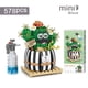 thumbnail image 4 of Bloques de construcción creativos, suculentas, cactus, modelo 3D, minibonsái, simulación de planta verde, flor, decoración del hogar, juguete para niños, regalo, 4 of 5