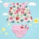 thumbnail image 3 of 2 unids/set Trajes Infantiles Ticfox Estampado Floral Sin Mangas Lindo Bowknot Bebé Niña Rosa 100, 3 of 13