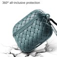 thumbnail image 3 of Compatible avec Uniquement les Airpods 3, Coque de Protection en TPU Tissé et Texture en Cuir, 3 of 5