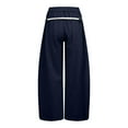 thumbnail image 4 of VNKIDY Women's Casual Pants Solid Color Wide Leg Sweatpants High Waisted Casual Trousers With Thick Rope Drawstrings For Comfortable Streetwear Style Versatile Pants, 4 of 4