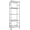 Silver, variant on Shelves - 5-Tier Large Capacity Shelf Organizer with Hooks, Heavy-Duty Garage Shelving with Leveling Feet, Wobble-Free Rack for Bedroom, Balcony, Garage, 18.1"×12.4"×56.8", Black