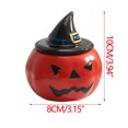 thumbnail image 3 of Halloween Candles, Pumpkin Ghost Shaped Scented Candles with Witch Hat Lid, Cute Ceramic Jar Candle for Mantle Table Home Decor Novelty Halloween Gifts, 3 of 5