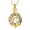 Gold, variant on Cute Cat Circle Tree of Life Urn Necklace for Women Ashes Crystal Cremation Jewelry Memorial Locket for Cat Lovers