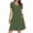 02-Army Green, variant on Ecqkame Summer Dresses for Women 2025 Casual Loose Flowy Midi Dress V-Neck Short Sleeve Party Dresses with Pockets 02-Khaki L