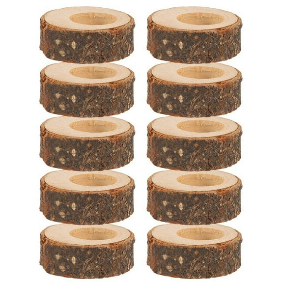 20 Pcs Wooden Napkin Ring Christmas Napkin Ring Holders Round Holder Decorative Napkin Rings 1.18In