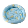 thumbnail image 2 of Estera nido para animales pequeños, jaula, cama nido, suave y cómoda, almohadilla para cama de hámster, cobaya Azul S, 2 of 9