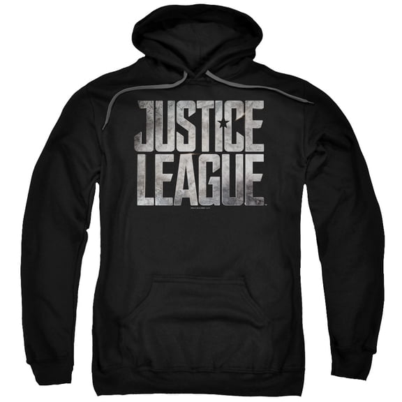 Justice League Movie - Metal Logo - Pull-Over Hoodie - Small