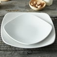 thumbnail image 7 of Noritake Colorscapes WoW Swirl (White on White) Set of 4 Square Dinner Plates, 7 of 7