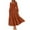 Brown, variant on Gspmoly Women Dresses, Women'S Elegant Long Sleeved Pleated Layered Casual Dress Sundresses for Women Deals of The Day