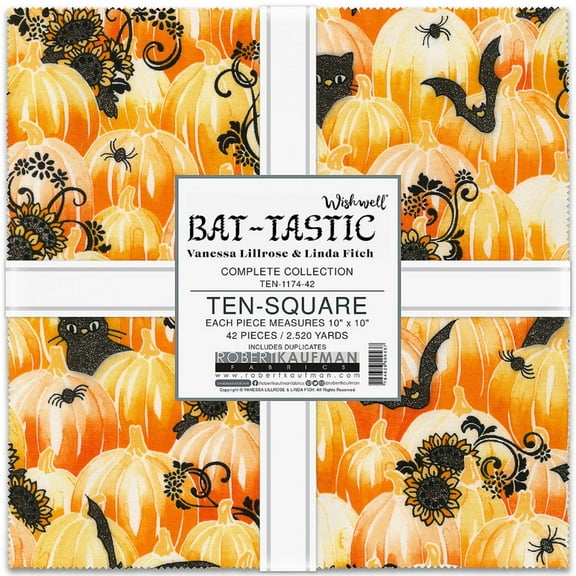 Vanessa Lillrose Wishwell Bat-Tastic Ten Square 42 10-inch Squares