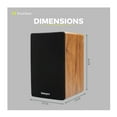 Knox Gear LP1 Powered Bookshelf Bluetooth Speakers (Wood Finish