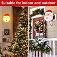 thumbnail image 4 of Bearachild Muñeco de nieve Pantalla Santa Claus Porche Luz Cubierta Decoración Hogar Pasillo Lámpara de pared Lámpara colgante-Chimenea Festival Kits de decoración para fiestas Papá Noel Bearachild HA010299-01, 4 of 6