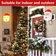 thumbnail image 4 of Bearachild Muñeco de nieve Pantalla Santa Claus Porche Luz Cubierta Decoración Hogar Pasillo Lámpara de pared Lámpara colgante-Chimenea Festival Kits de decoración para fiestas Papá Noel Bearachild HA010299-01, 4 of 6