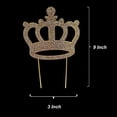 thumbnail image 3 of Coolest Bear Rhinestone Crystal Cake Topper "Crown", Gold, 3 of 3