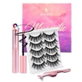thumbnail image 1 of Sikkis Cils Magnétiques avec Traceur Cils Magnétiques Trousse Aspect Vison Mixte Faux Cils 3D en Vison Réutilisables avec Applicateur Aucune Colle Nécessaire 5 Paires, 1 of 1
