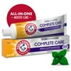 ARM & HAMMER Complete Care Toothpaste, Teeth Whitening Toothpaste with Baking Soda, Fluoride, Whole Mouth Protection, Fresh Mint Flavor, 6.0 oz