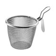 thumbnail image 4 of Colador de malla, cesta para hervir pasta, tamiz para cesta para freír, utensilio de cocina, colador de fideos, colador de alimentos para pasta, albóndigas, accesorio para el hogar para acampar, 4 of 6