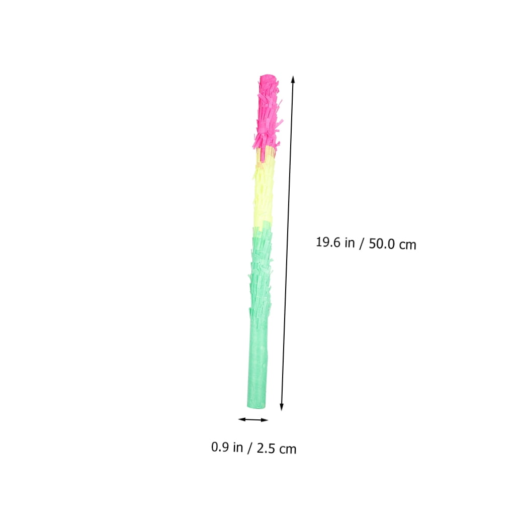 OHOIOLLA 1Set Lightweight Pinata Stick with Multicolor Paper for Fun Party and Blindfold Set