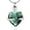 Steel Green, variant on Constantlife Crystal Heart Cremation Jewelry for Ashes Memorial Urn Necklace for Ashes Holder Keepsake Pendant
