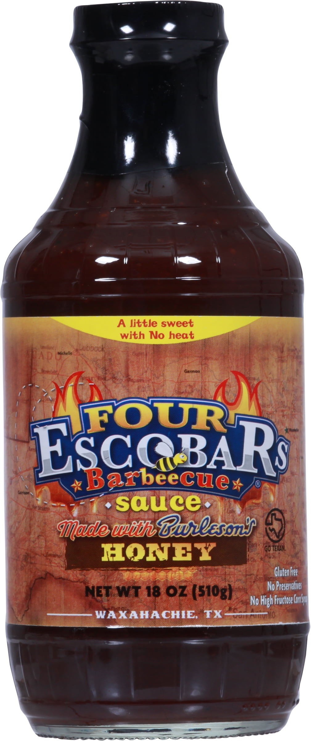 (6 pack) Four Escobars Honey Barbecue Sauce