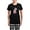 With Checker Pant, variant on CafePress - Girly Schnauzer Women's Dark Pajamas - Women's Short Sleeve Print T-Shirt and Pants Dark Cotton Pajama Set