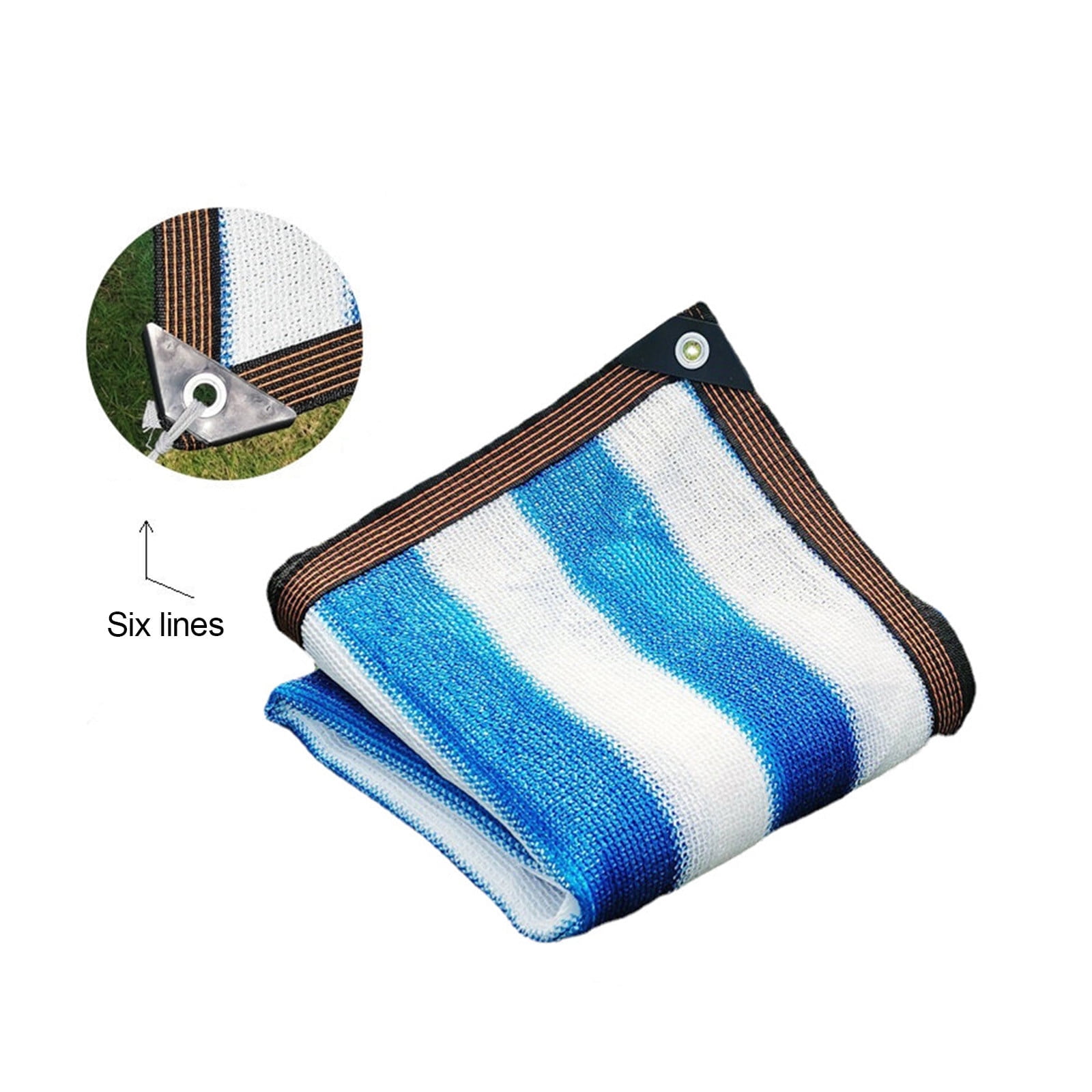 HBBKVI Sun Shade Cloth 157" × 157", Sun Shade Sail for Outdoor Backyard Patio, Sun Block UV Resistant Blue