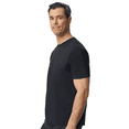 thumbnail image 5 of Gildan Softstyle Men Lightweight T-Shirt, Short Sleeve Crew Neck Modern Fit Black Tee, S, 3-Pack, 5 of 6