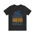 thumbnail image 2 of Good Vibes Only Unisex Bella + Canva Jersey Short Sleeve Tee, 2 of 12