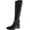 Black, variant on Inc Women's Fabbaa Wide Calf Dark Chocolate Knee-High Leather Equestrian - 5.5M