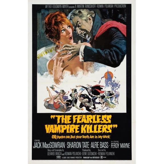 Fearless Vampire Killers Movie Poster 16in x 24in 16x24 Multi-Color Square Adults Western Graphic