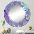 thumbnail image 2 of DESIGN ART Designart 'Purple And Blue Liquid Fuchia Art VII' Printed Modern Wall Mirror 20in.x30in., 2 of 5