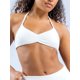 thumbnail image 2 of Womens Sports Bra Open Back Workout Yoga Top Gym Halter (Gray L), 2 of 8