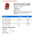 thumbnail image 2 of Right Tail Light Assembly - Compatible with 2013 - 2014 Chrysler 300 Sedan, 2 of 2