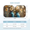 thumbnail image 2 of Kdxio Rustic Daisy Mason Jars Print Windshield Sun Shade, Foldable Sun Blocker for Car,Truck,SUV Automotive Interior Sun Protection,Reflective Shade for Front Windshield(Medium), 2 of 6