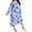 028_Sky Blue, variant on ZHENHONG Nightgowns for Women, Large Loose Long Sleeve Butterfly Print Drop Shoulder Long Sleeping Dress, Women's Sleepwear Blue