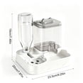 thumbnail image 3 of Automatic Pet Feeder and Water Dispenser Combo for Cats and Small Dogs, Raised Neck Bowl, Large Capacity, Auto Food and Water Refill, Spill Proof, Easy Cleaning, Balanced Feeding Station for Home, 3 of 6
