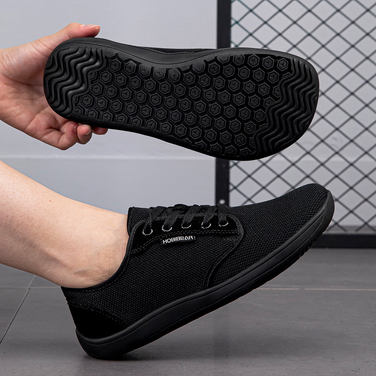 HOBIBEAR Mens Womens Wide Width Barefoot Shoes Unisex Outdoor Zero Drop Running Minimalist Walking Shoes Lightweight Breathable