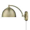 thumbnail image 2 of Wry Lighting Rey 1-light Swing Arm Wall Lamp in Aged Brass, 2 of 8