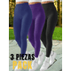 thumbnail image 4 of Set 3 Mallones Mujer Leggings Stretch Leggins Mayon Mallas, 4 of 9