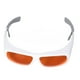 thumbnail image 2 of Gafas de seguridad láser Gafas de protección ocular de plástico para proyectos de fibra óptica Longitud de onda de 180 a 500 nm Blanco, 2 of 5